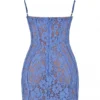 Lala Lavender Lace Mini Jurk
