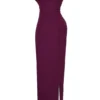 Lani Merlot Korsetten-Maxi-jurk
