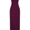 Lani Merlot Korsetten-Maxi-jurk