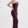 Lani Merlot Korsetten-Maxi-jurk