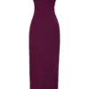 Lani Merlot Korsetten-Maxi-jurk