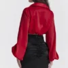 Laraine Cherry zijden blouson top