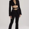 Layla zwarte broek met V-uitsnijding