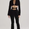 Layla zwarte broek met V-uitsnijding