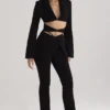 Layla zwarte broek met V-uitsnijding