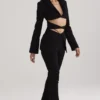 Layla zwarte broek met V-uitsnijding