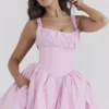 Le Puff Cotton Candy katoenen tule mini-jurk