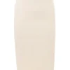 Lena crèmekleurige bouclé midi-rok