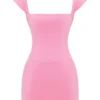 Leonida French Pink korsettenminijurk