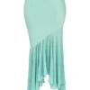 Lila Jade maxi-rok met ruches