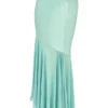 Lila Jade maxi-rok met ruches