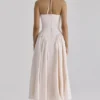Lilli Blush Peek-a-Boo Keyhole katoenen midi-jurk