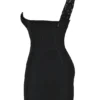 Lily zwarte kanten mini-jurk