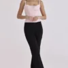 Lini roze mesh korsetten top