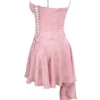 Lola Roze Jacquard Gedrapeerde Mini-jurk