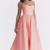 Lolita Apricot korsetten-zomerjurk