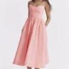 Lolita Apricot korsetten-zomerjurk
