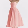 Lolita Apricot korsetten-zomerjurk
