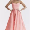 Lolita Apricot korsetten-zomerjurk