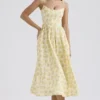 Lolita Buttercup vintage katoenen korsetjurk met bloemenprint voor zomerjurken