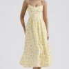 Lolita Buttercup vintage katoenen korsetjurk met bloemenprint voor zomerjurken