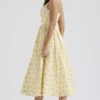 Lolita Buttercup vintage katoenen korsetjurk met bloemenprint voor zomerjurken