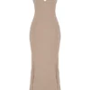 Loren Latte korset maxi-jurk