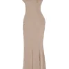 Loren Latte korset maxi-jurk