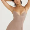 Loren Latte korset maxi-jurk