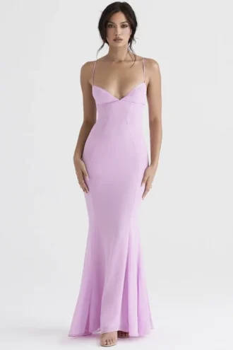 Loren roze maxi-jurk