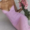 Loren roze maxi-jurk