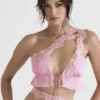 Lorena Roze zwierige cropped top