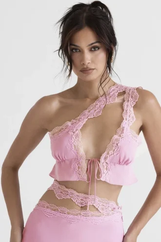 Lorena Roze zwierige cropped top