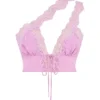 Lorena Roze zwierige cropped top