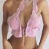 Lorena Roze zwierige cropped top