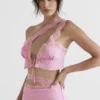 Lorena Roze zwierige cropped top