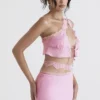 Lorena Roze zwierige cropped top