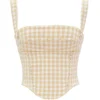 Lottie Gingerbread Gingham Korsett