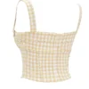 Lottie Gingerbread Gingham Korsett