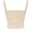 Lottie Gingerbread Gingham Korsett