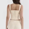 Lottie Gingerbread Gingham Korsett