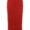 Lourdes Scarlet maxi-rok van kasjmiermix