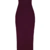 Lucia Grape strapless korset maxi-jurk