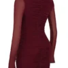 Lucinda Mulberry mini-jurk met uitsnijdingen