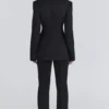 Luella Zwart Crêpe Jassen Blazer