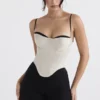 Luette Beige Satijnen Beugelkorset