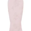 Luisette roze metallic satijnrokkie met bloemenprint