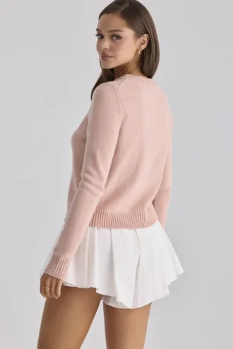 Lumi witte katoenen flared minishort