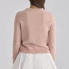 Lumi witte katoenen flared minishort