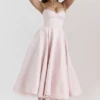 Mademoiselle Ballerina roze midi-jurk